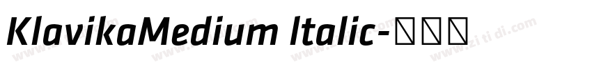 KlavikaMedium ltalic字体转换